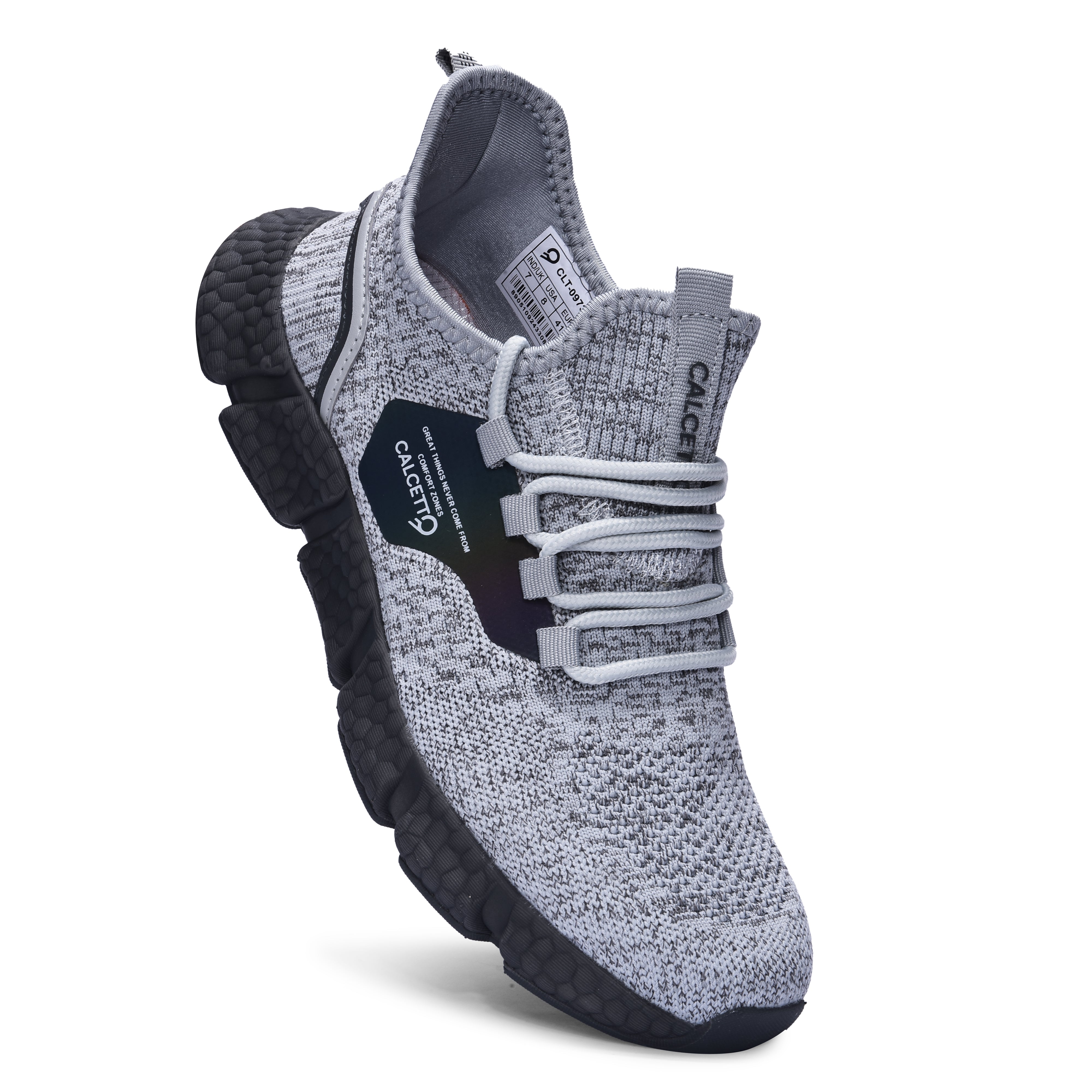 Amazon.com | HSX SPORTS Men Women Knit Breathable Casual Fashion  Lightweight Sneakers Walking Tennis Athletic Running Shoes (Women US 10  B(M)=Men US 8.5 D(M)/ EU 42), Black | Road Running